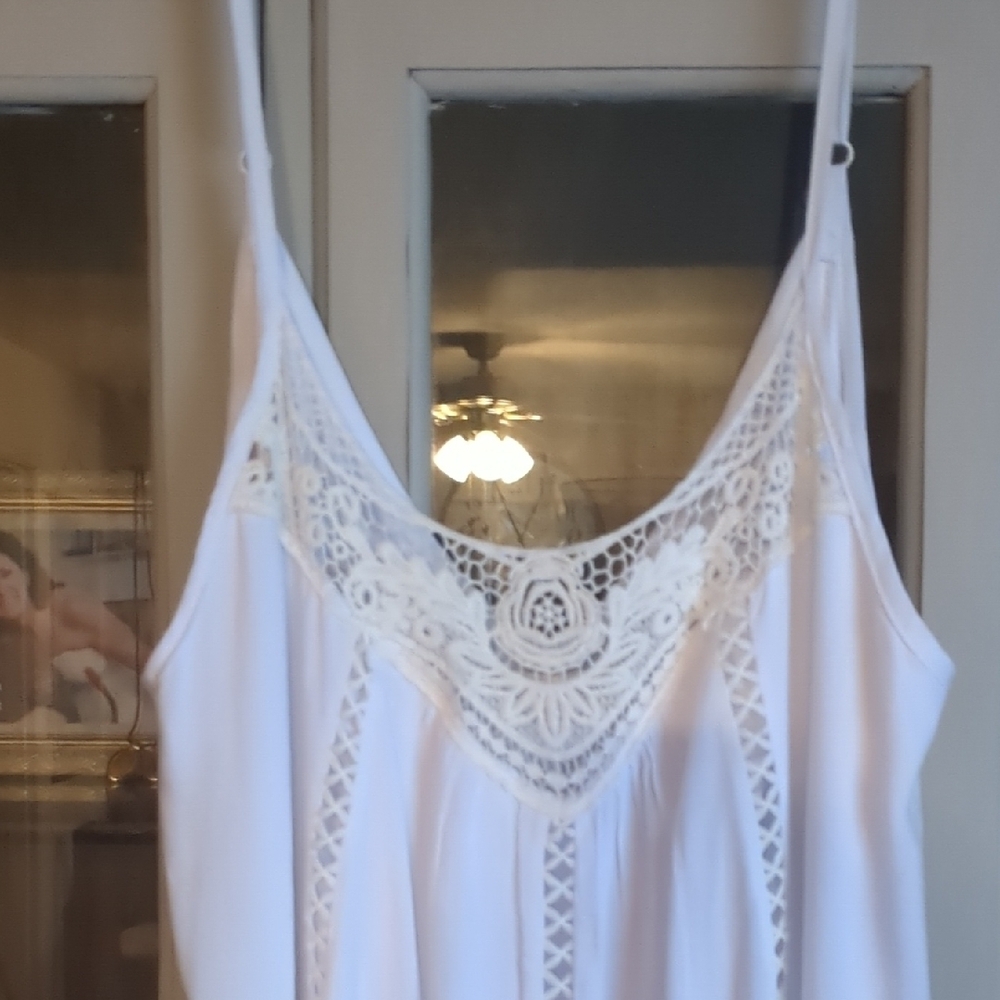 XKF•MC Casual White/Cream Slip Dress